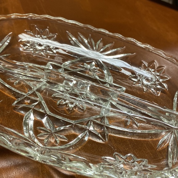 Star of David Handled Relish Dish - Picture 2 of 5